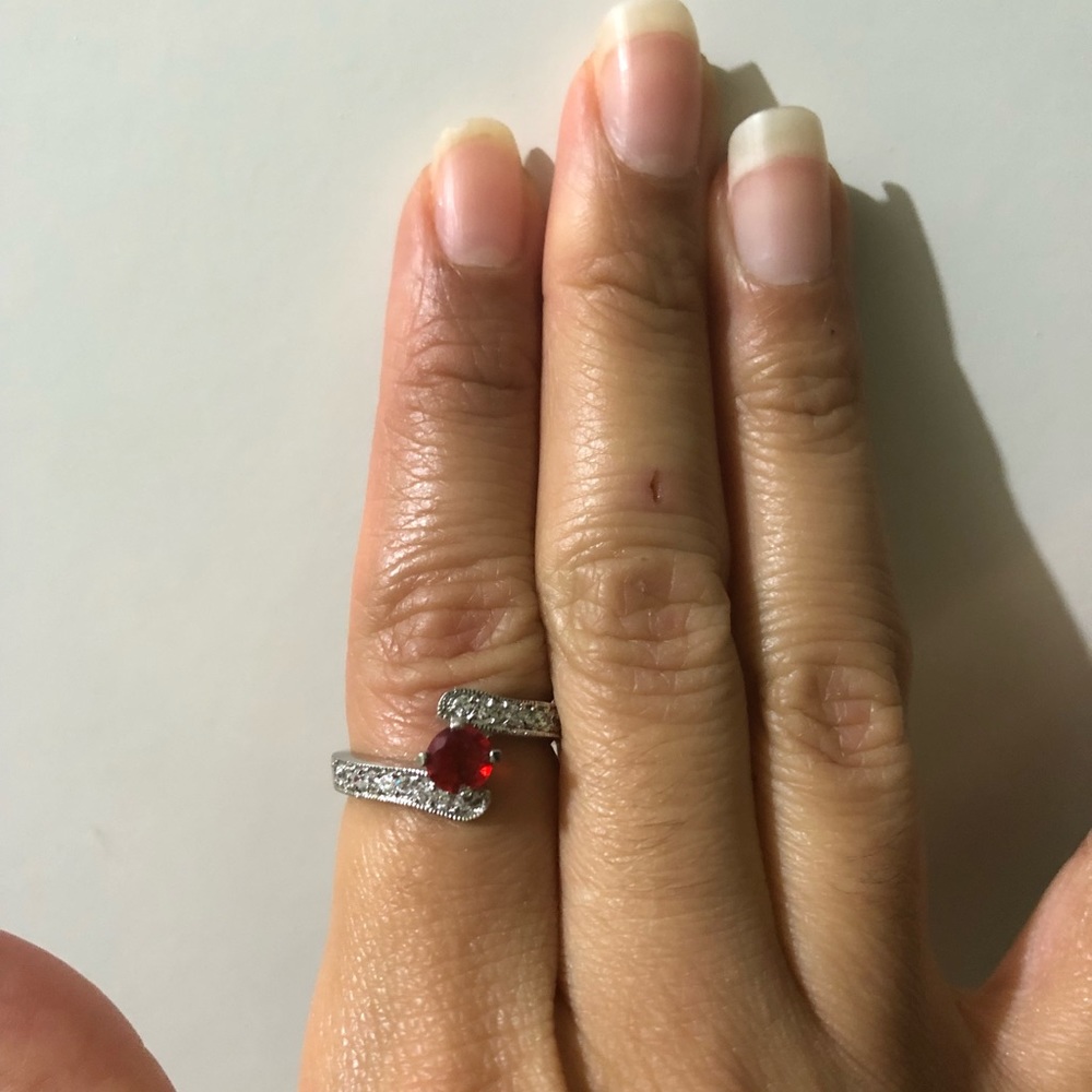 Ruby and diamond ring - Picture 4 of 6